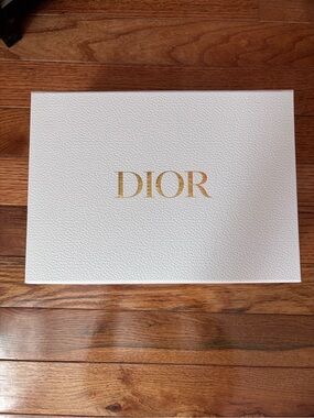 Dior White Box with Gold Logo